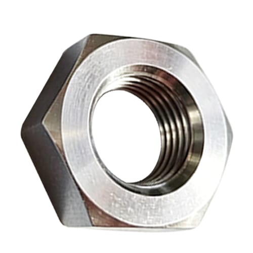 Titanium Hex Nut Front View
