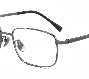 Black Titanium Eyeglasses Front View