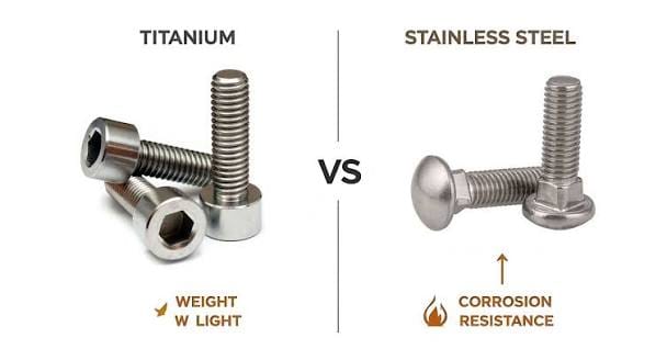 Titanium Bolts vs Stainless Steel Bolts